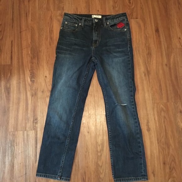 Free People Embroidered Jeans - Picture 1 of 8